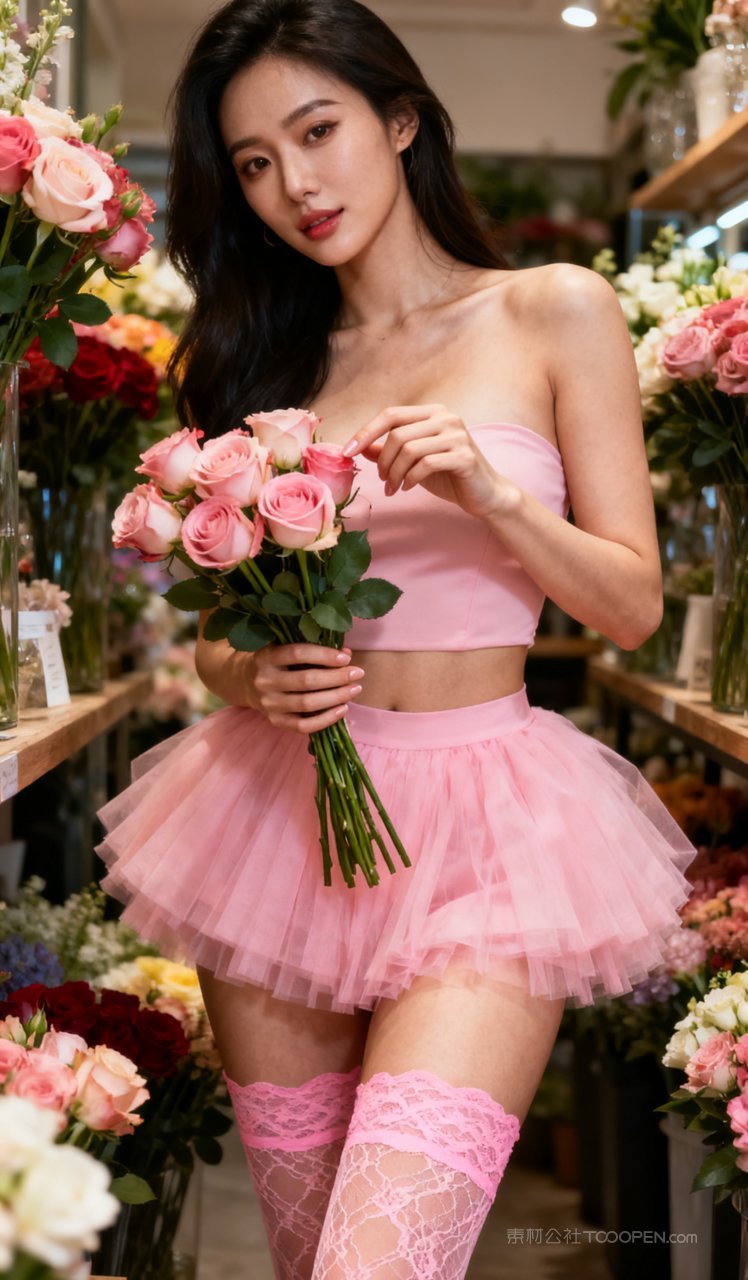 少女性感时尚气质美女短裙丝袜