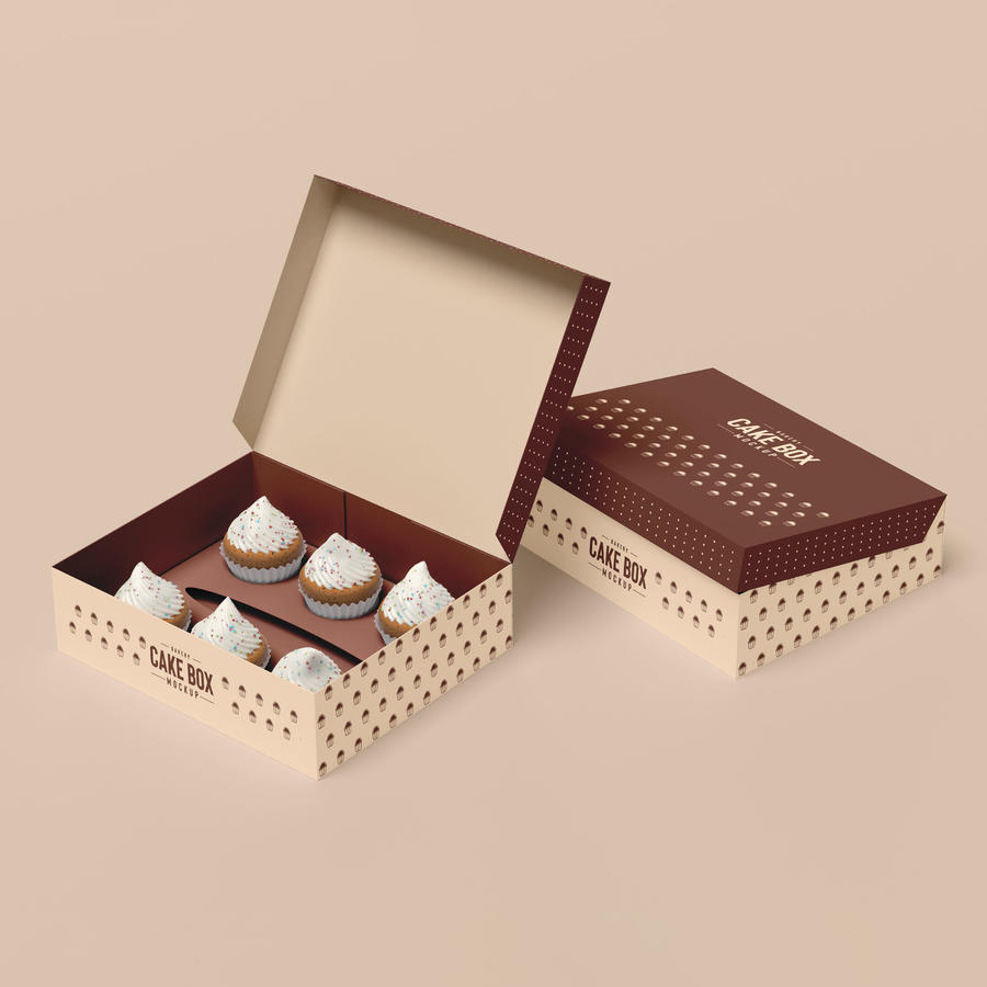 纸杯蛋糕包装样机