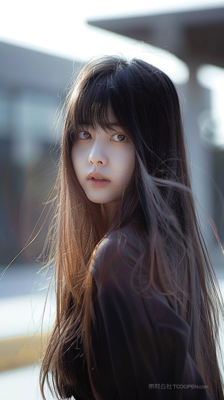 写真少女美女年轻年轻模特清纯