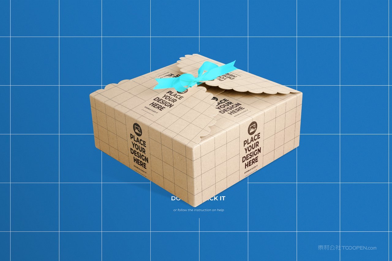 蛋糕包装盒手提盒样机
