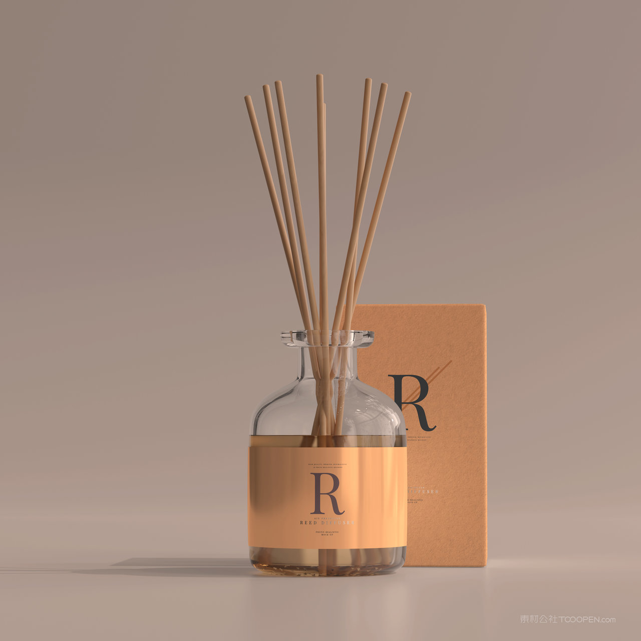 无火香薰瓶外包装盒样机