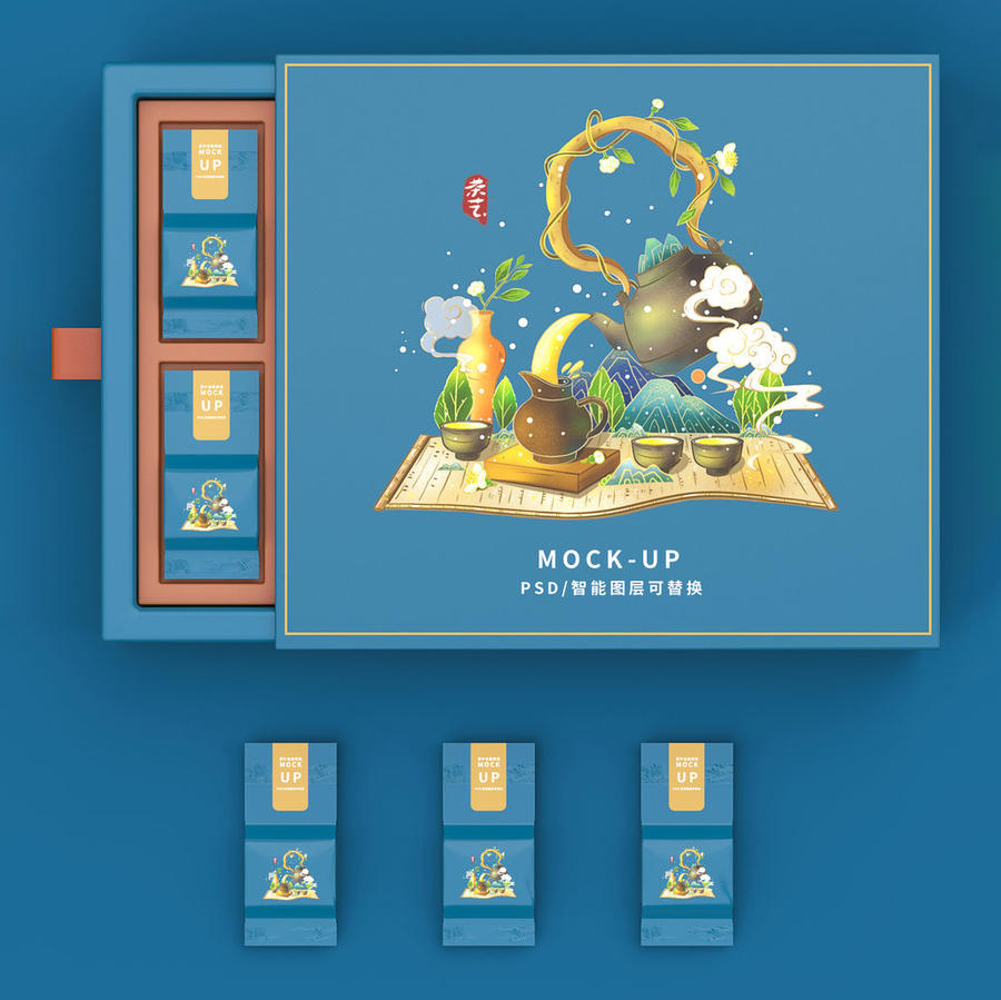 茶叶包装盒样机包装样机