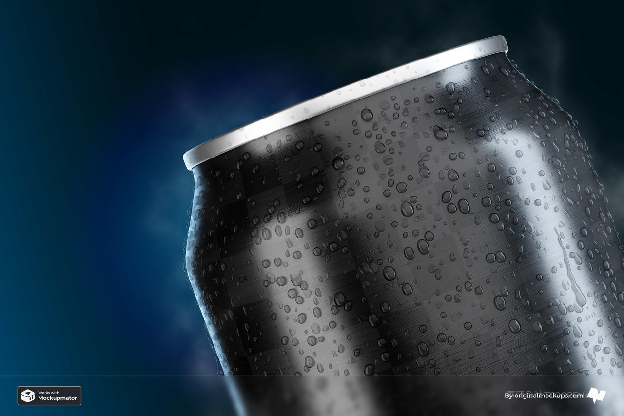 苏打水易拉罐样机