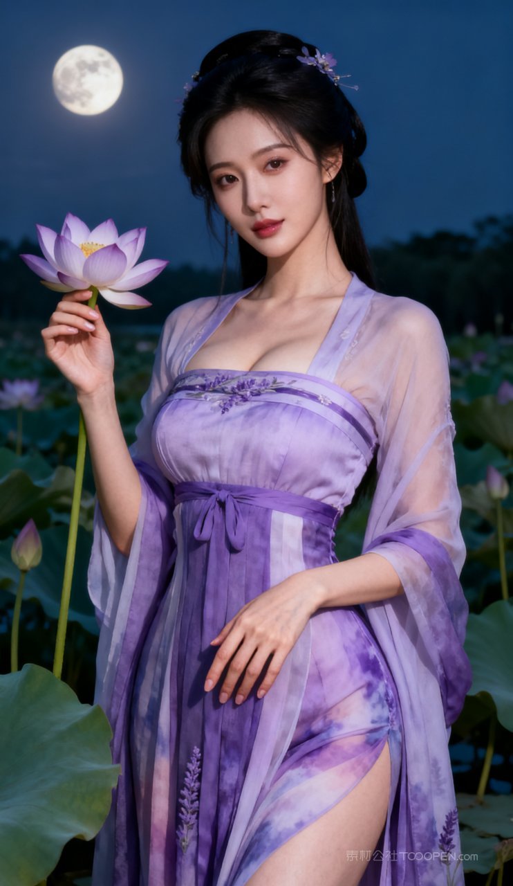 美女美艳大胸古风汉服性感妩媚