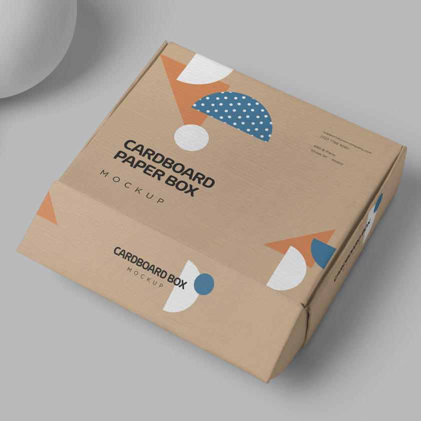 小矩形纸箱样机