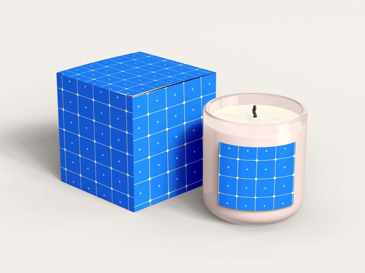 蜡烛罐包装样机