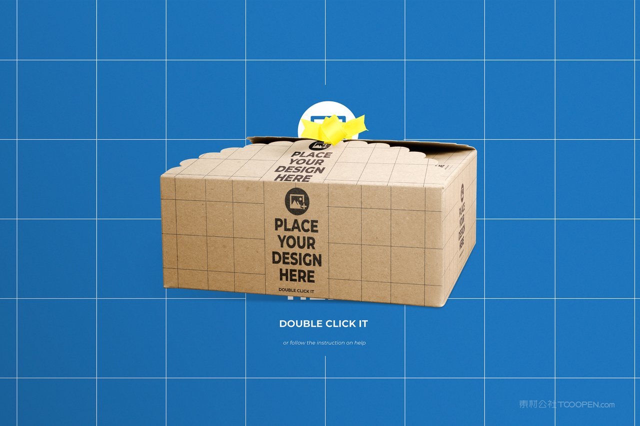 蛋糕包装盒手提盒样机