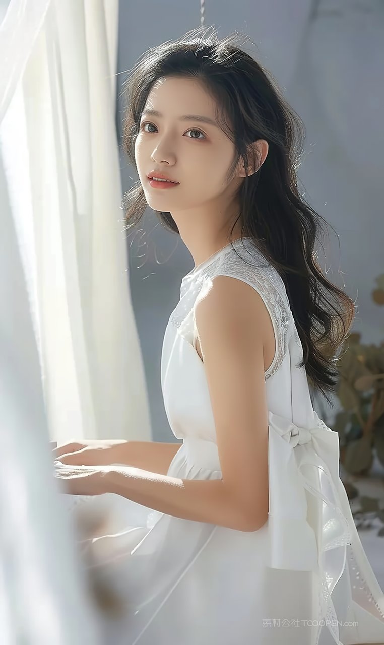 清纯时尚美容彩妆魅力盛装美女少女优美