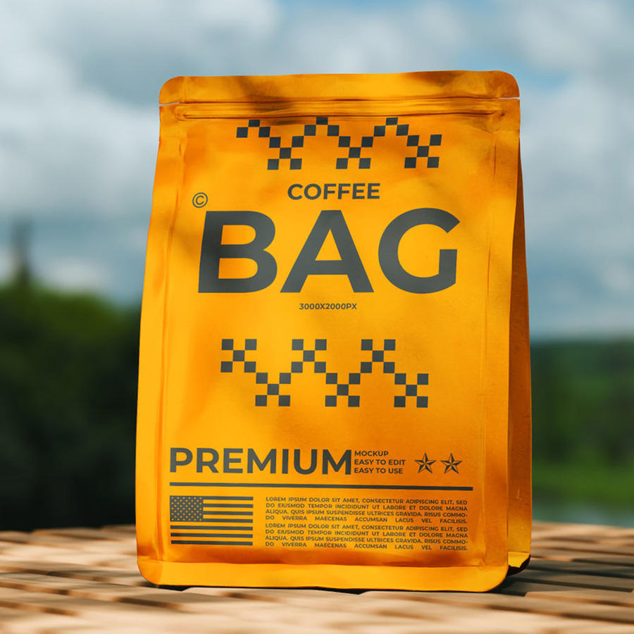 咖啡袋包装样机