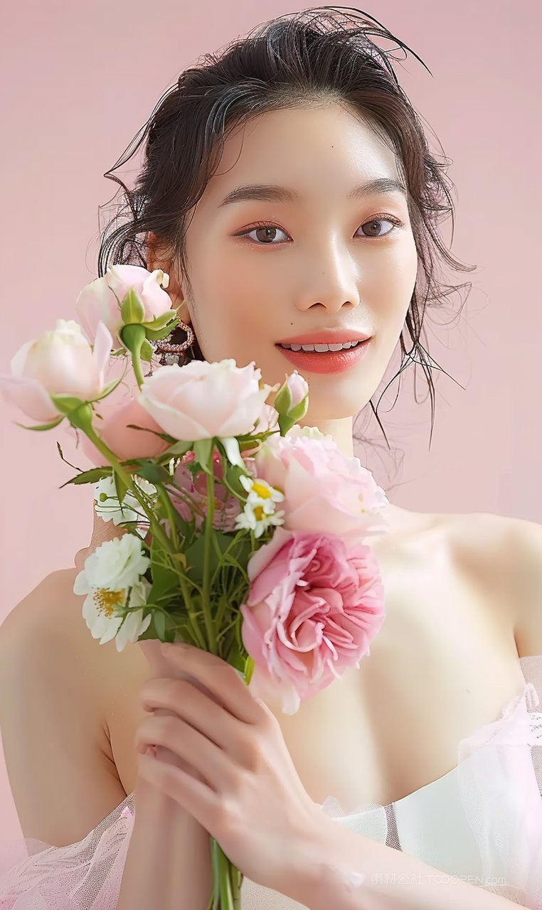 青春彩妆美容魅力美女清纯优美少女时尚活力