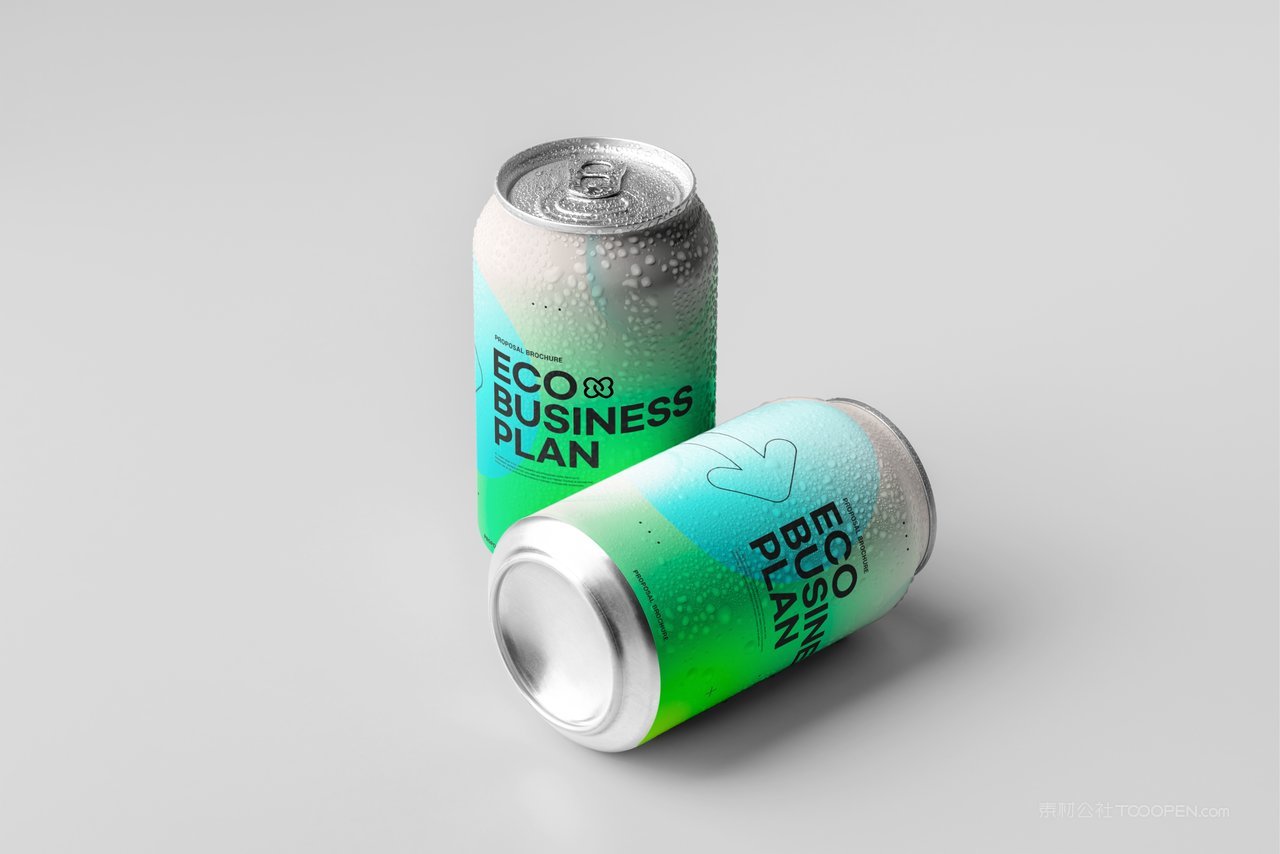 酒瓶饮料易拉罐样机psd素材