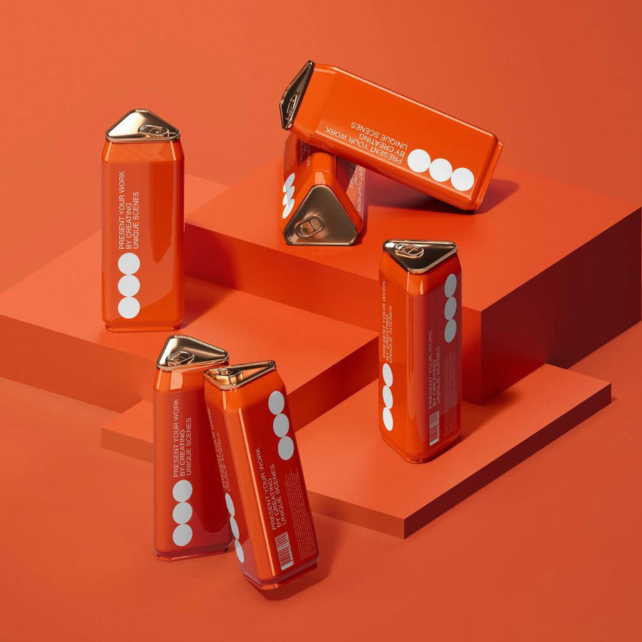 三角易拉罐样机