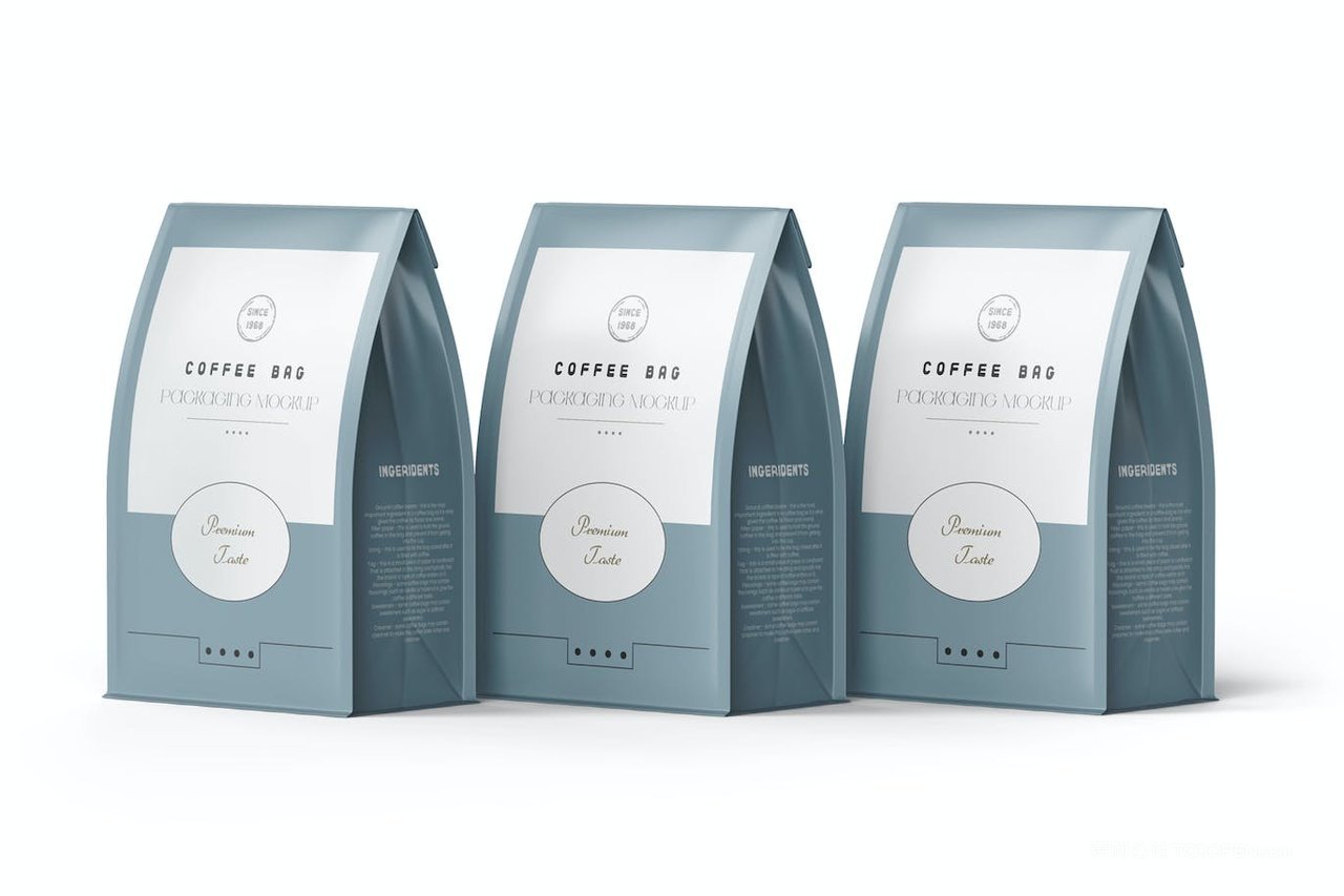 哑光零食食品包装袋设计样