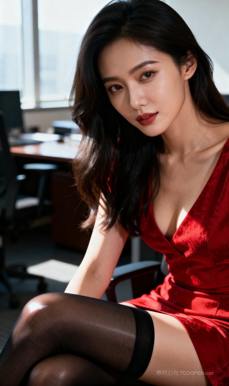 模特性感短裙美女丝袜高雅女性气质长腿