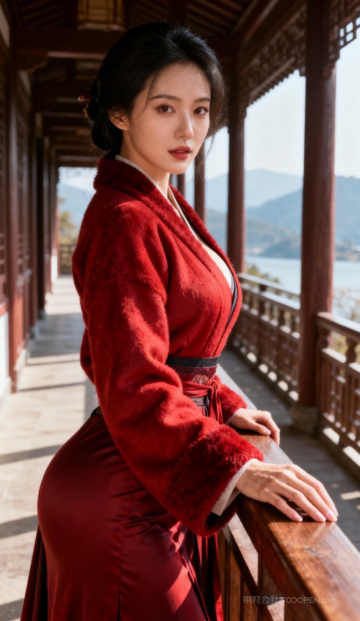 美女大胸美艳汉服性感妩媚古风