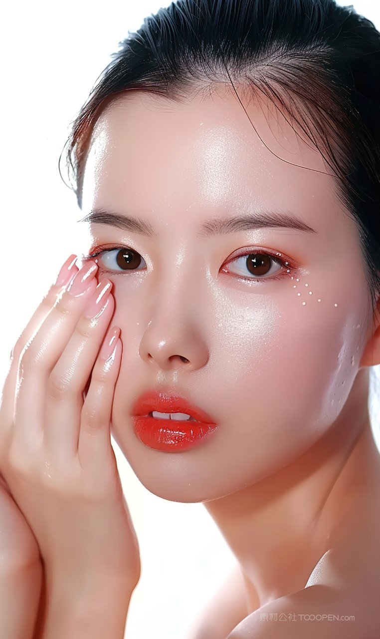 气质美容青春美女彩妆魅力活力女性盛装美发