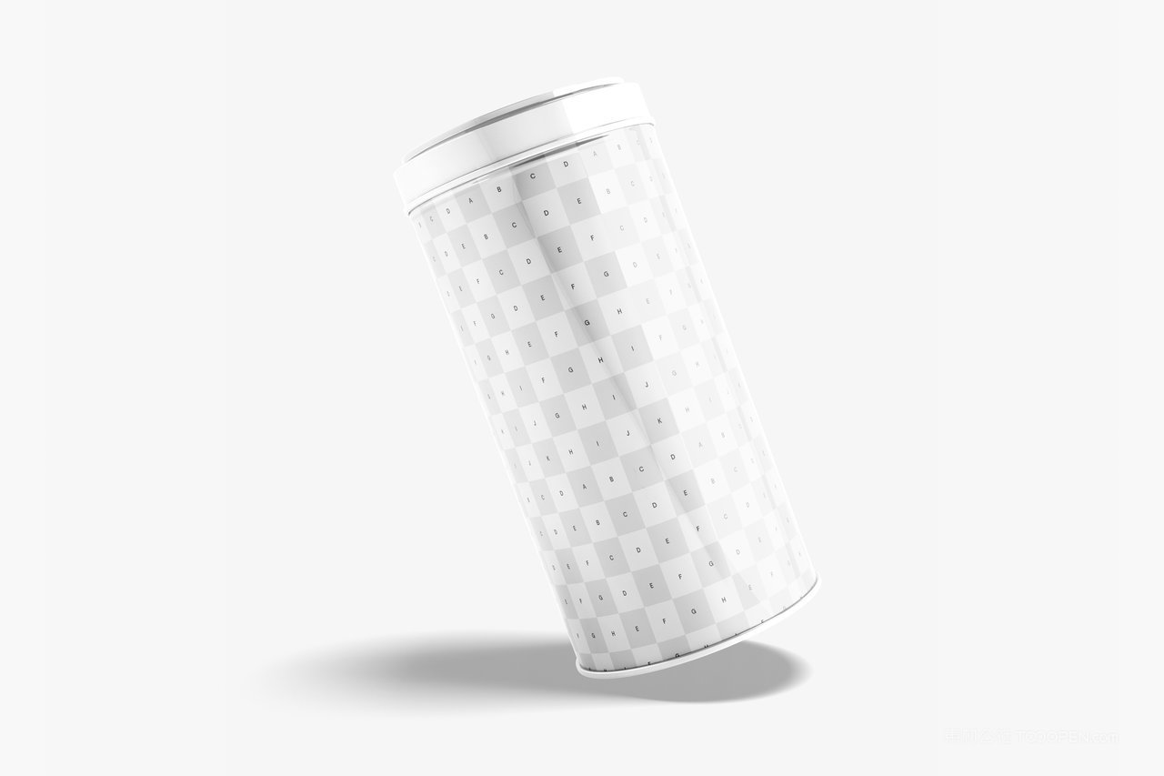 卡套罐包装贴图样机