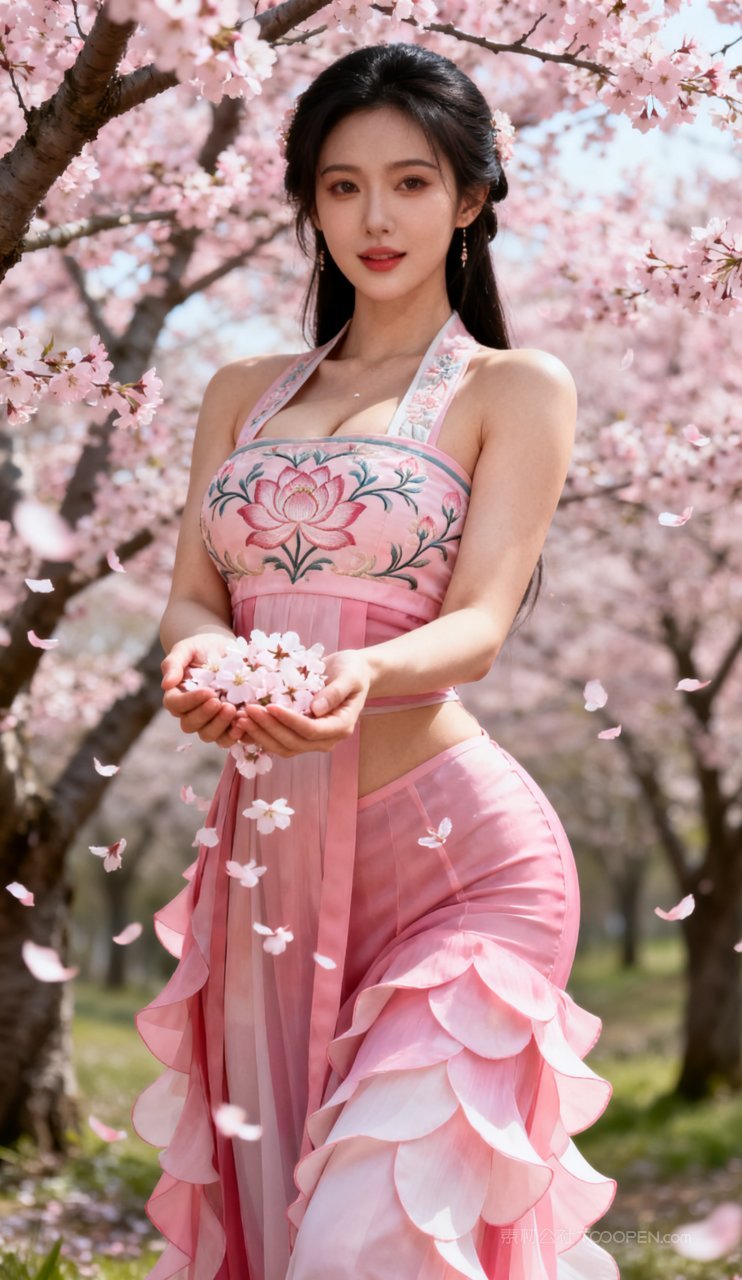 妩媚大胸美女美艳汉服性感古风