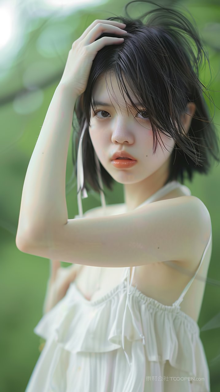 写真女性年轻清纯少女美女年轻