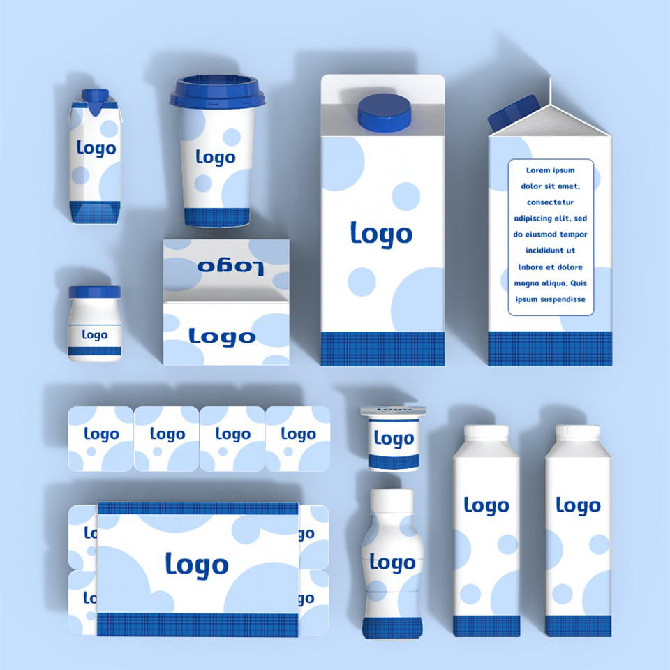 奶制品食品包装vi样机