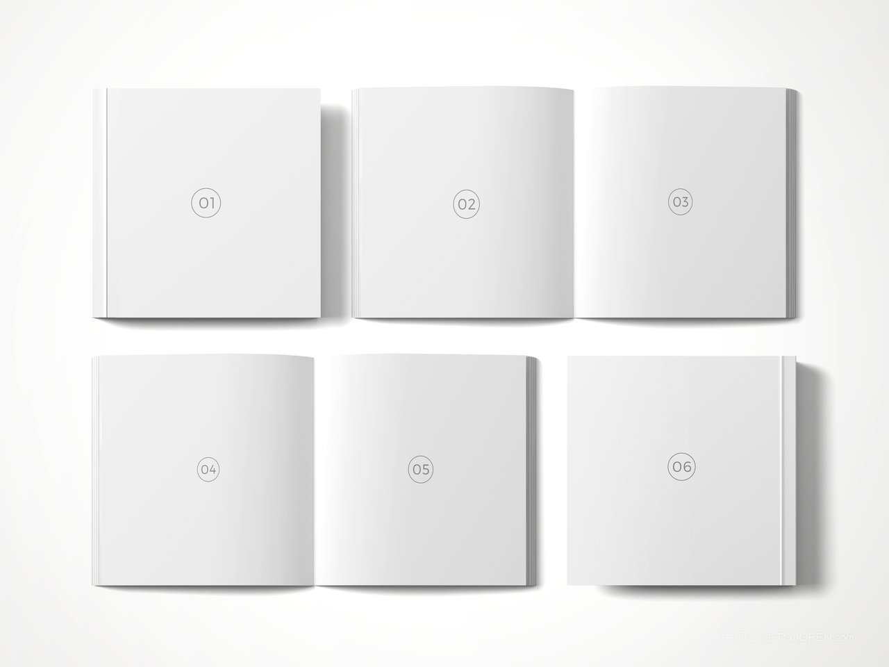 【2202期】平铺画册书籍展示样机