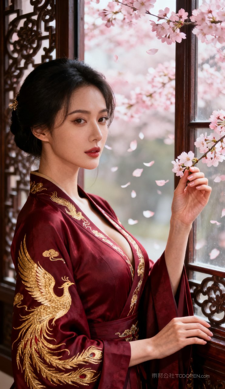 性感女性美艳写真丰腴汉服古风美女