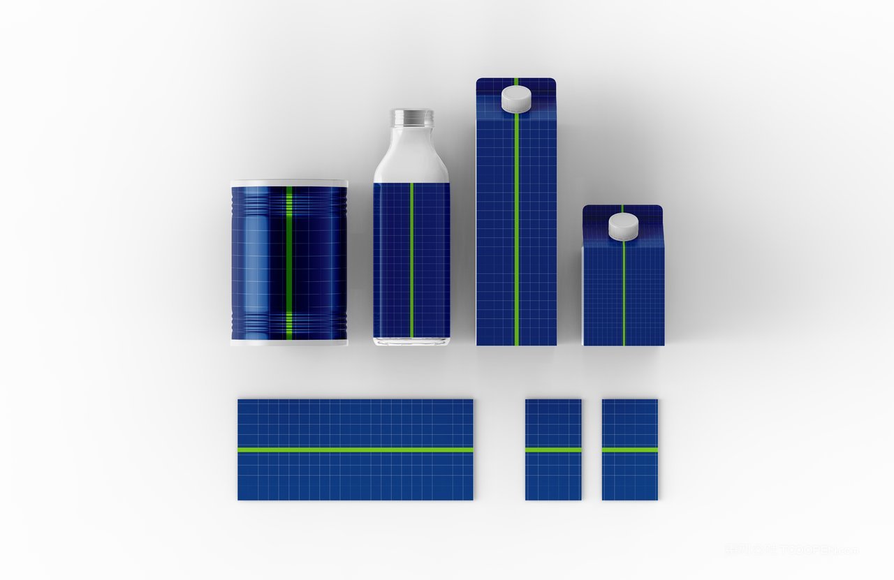 牛奶包装样机模板