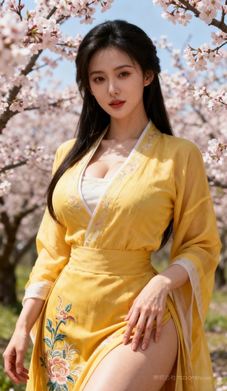 古风妩媚美女美艳大胸性感汉服