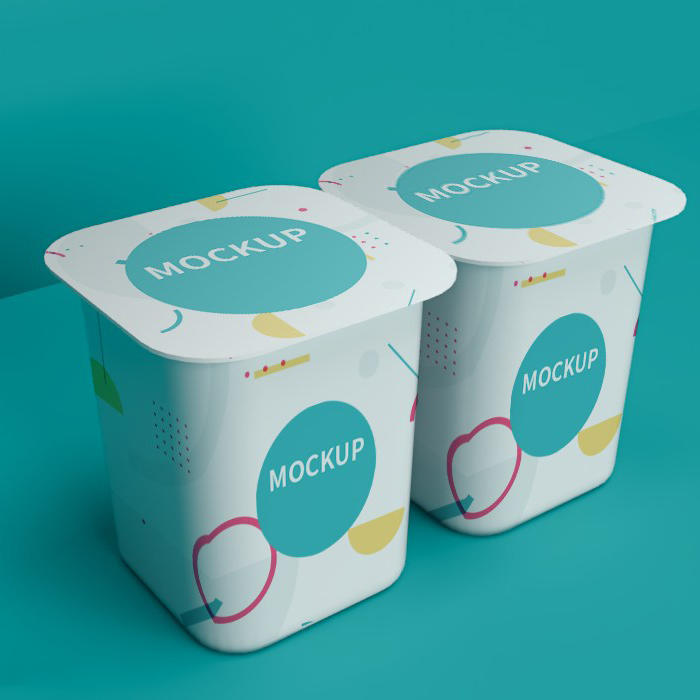 酸奶包装样机素材