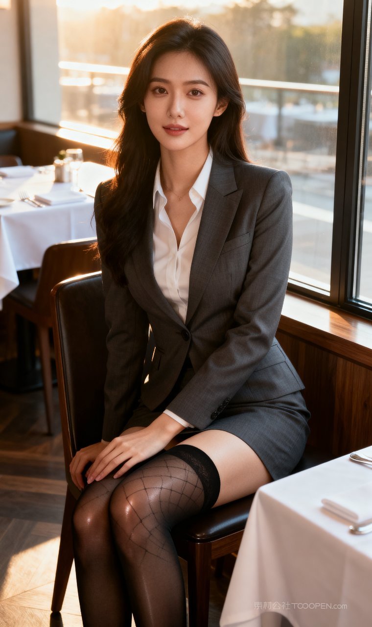 女性模特美女性感短裙气质高雅长腿丝袜