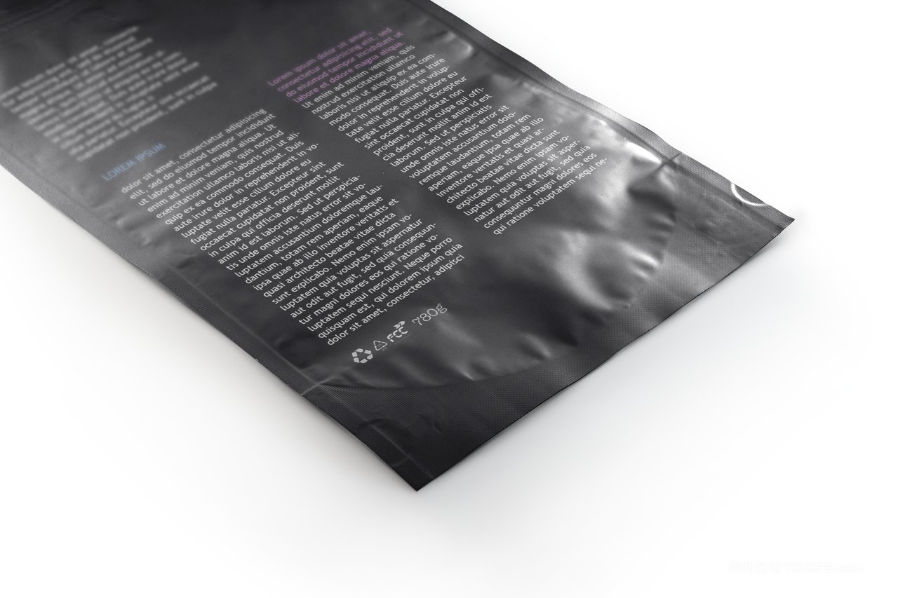 食品塑料包装样机psd模板