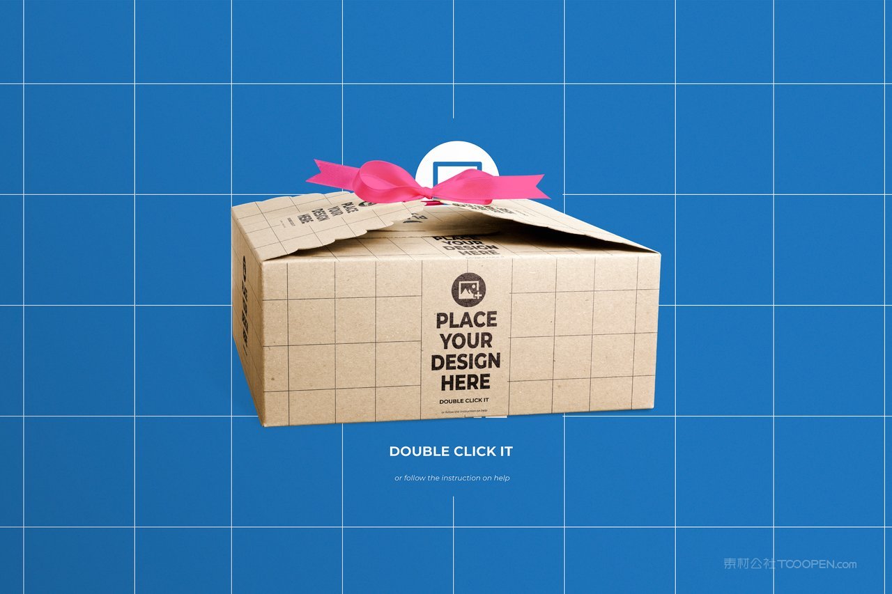 蛋糕包装盒手提盒样机