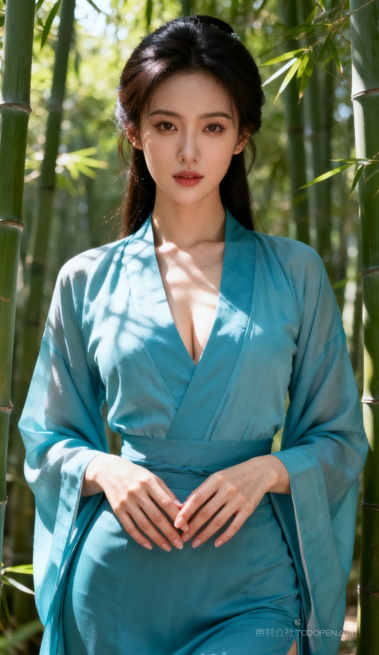 性感少女古风妩媚国风汉服大胸美艳美女