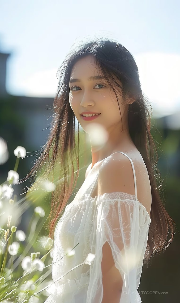 美女美白高雅魅力彩妆女性时尚端庄青春美容