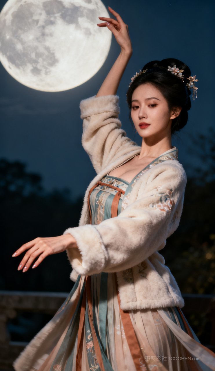 汉服美女性感美艳女性丰腴摄影古风