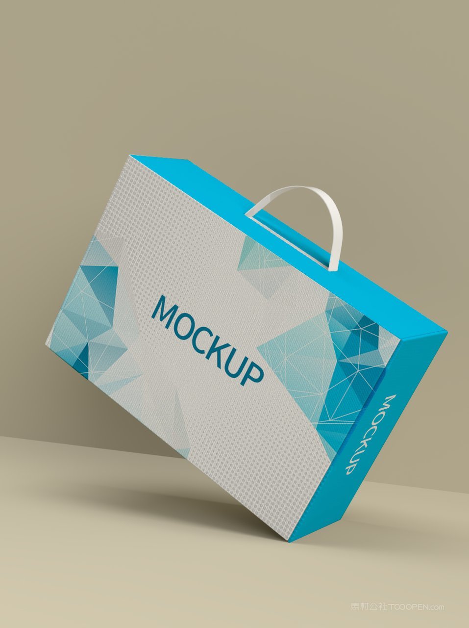手提礼盒包装样机素材