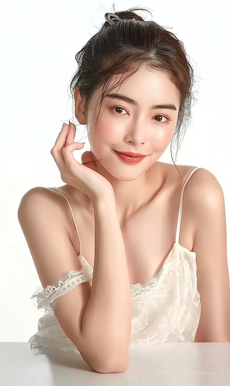 盛装美容时尚清纯优美美女少女魅力彩妆