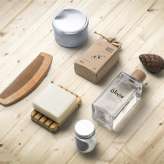 香水护肤品包装样机