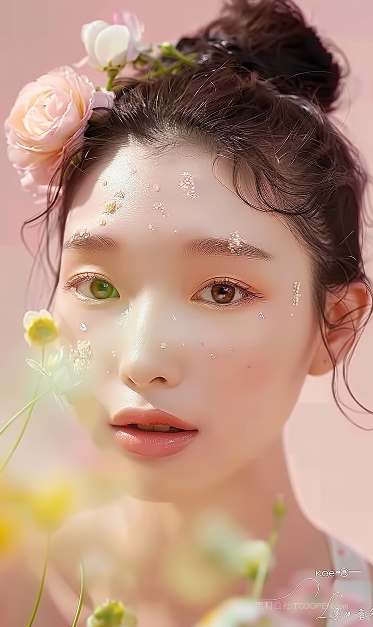 美容高雅彩妆美女青春时尚女性魅力