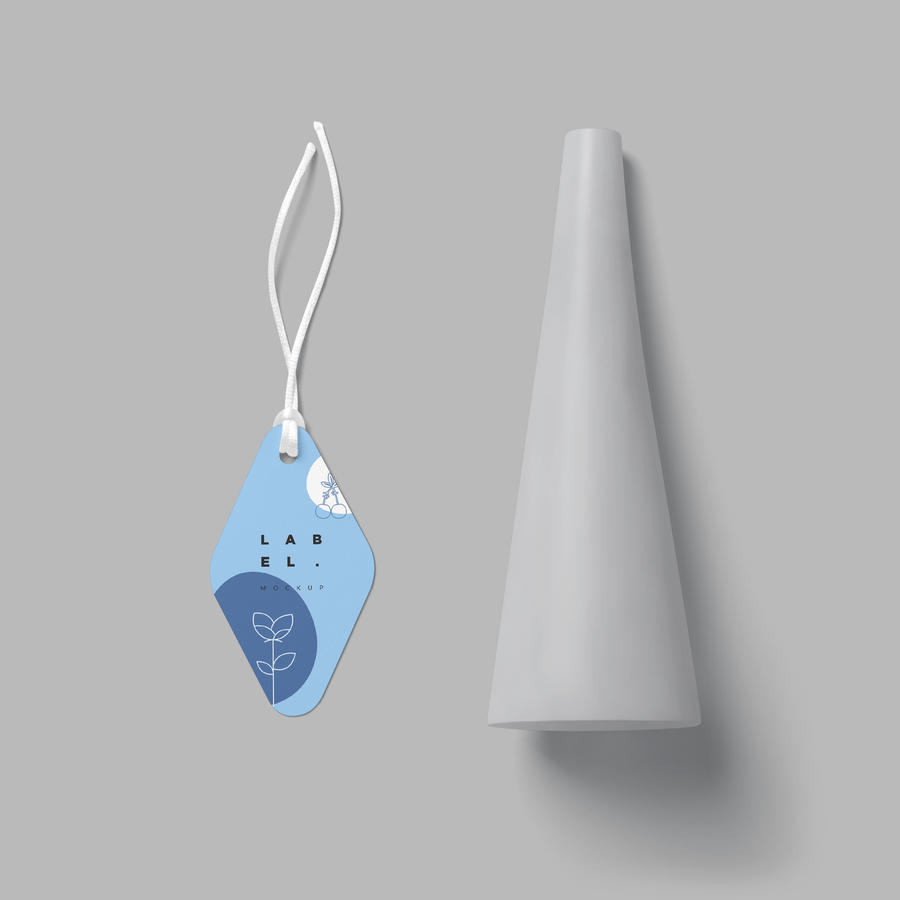 瓶子容器吊牌样机模板素材