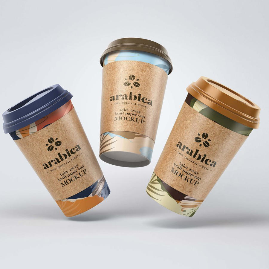 外卖咖啡纸杯样机