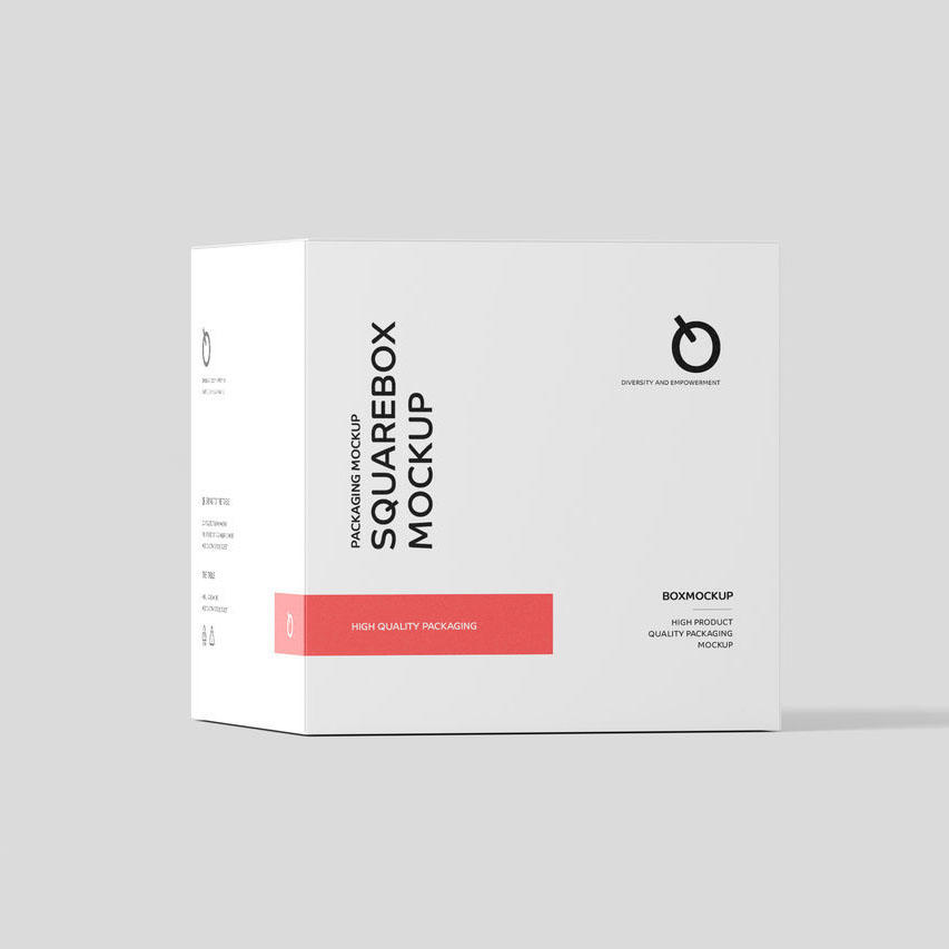 简洁干净的白色包装盒样机