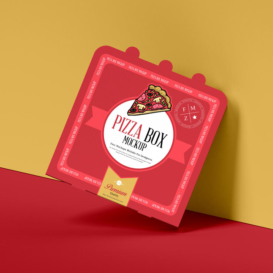 披萨盒包装样机