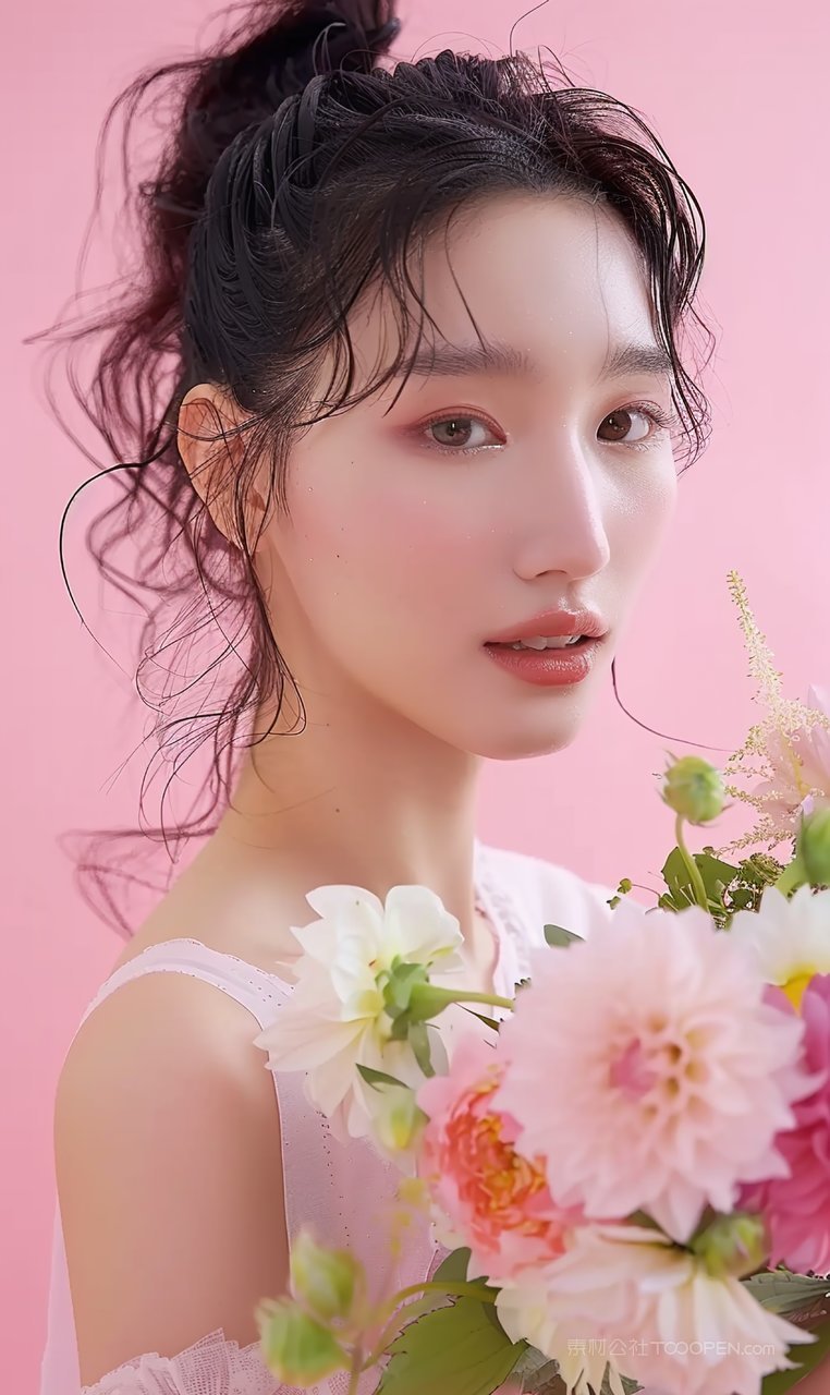 气质盛装彩妆女性美女美发魅力活力美容青春