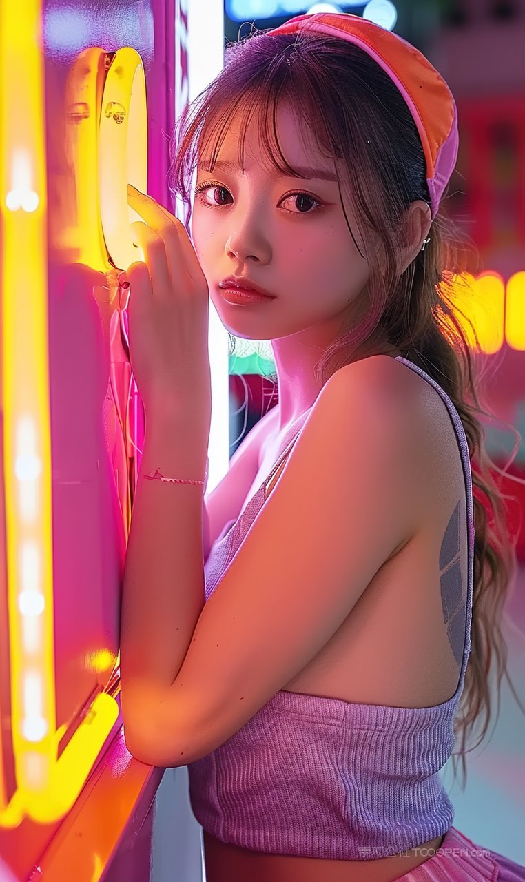 青年清纯护肤美女美白个性时尚女性