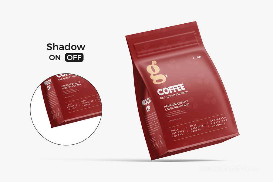 站立咖啡袋样机