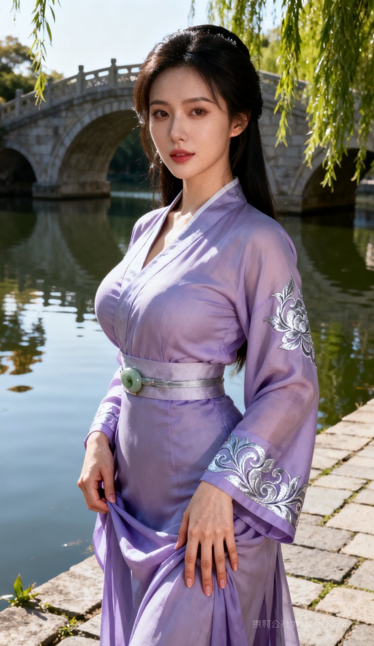 古风丰腴美艳女性美女性感汉服