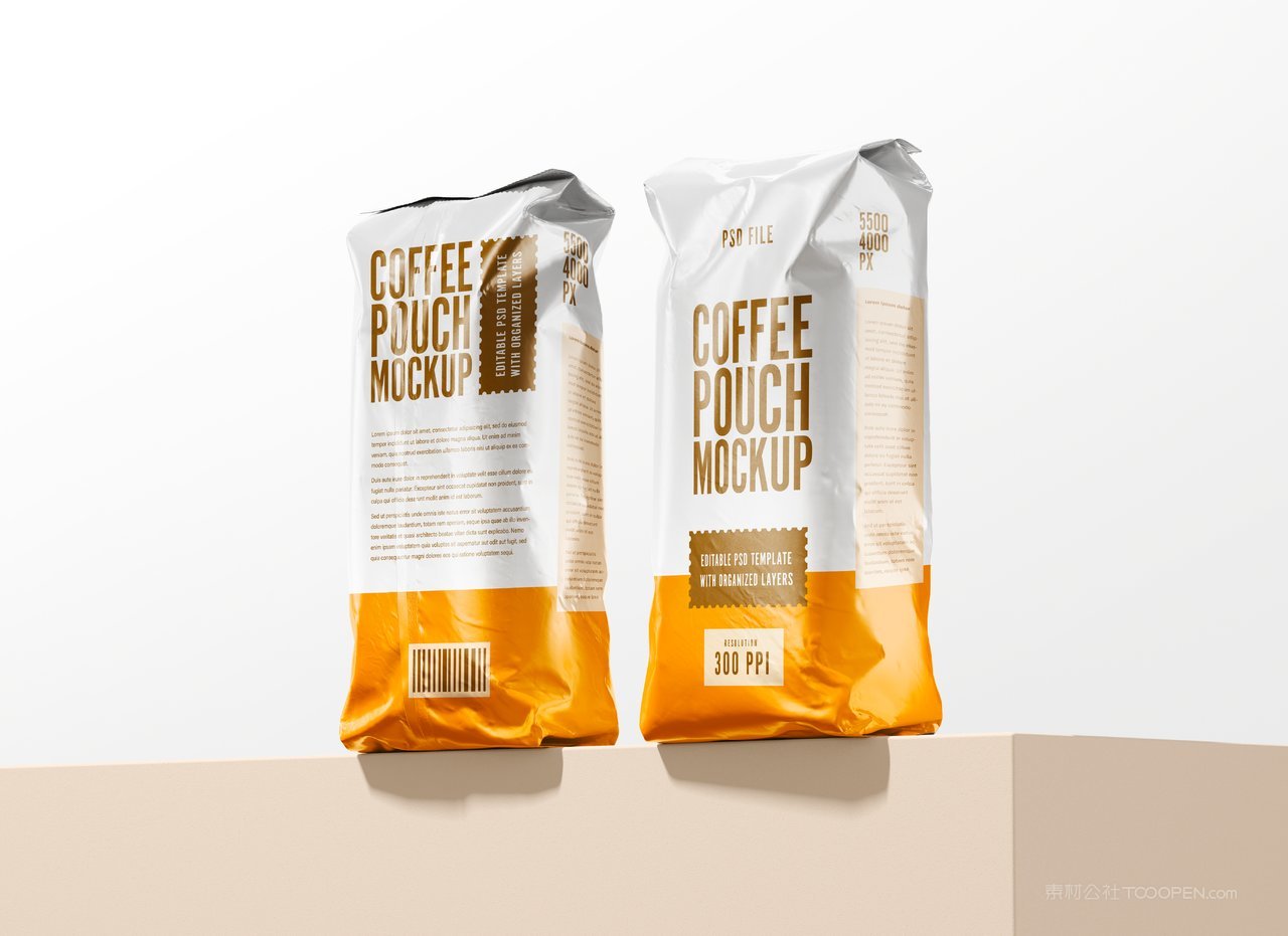 咖啡袋包装样机