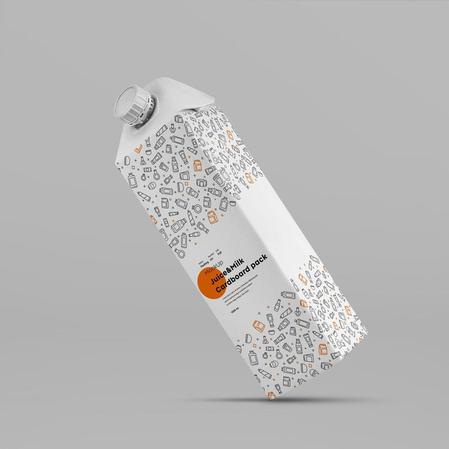 牛奶果汁盒样机