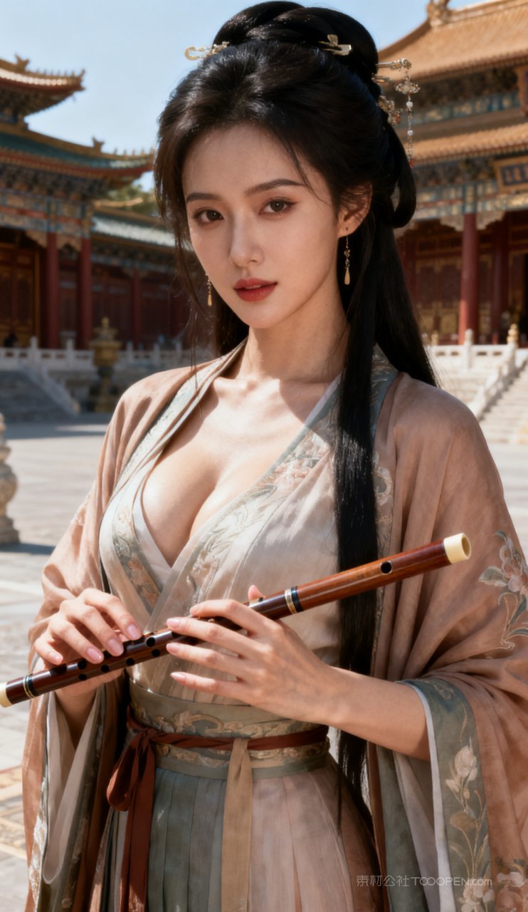 美艳汉服大胸美女性感古风妩媚少女